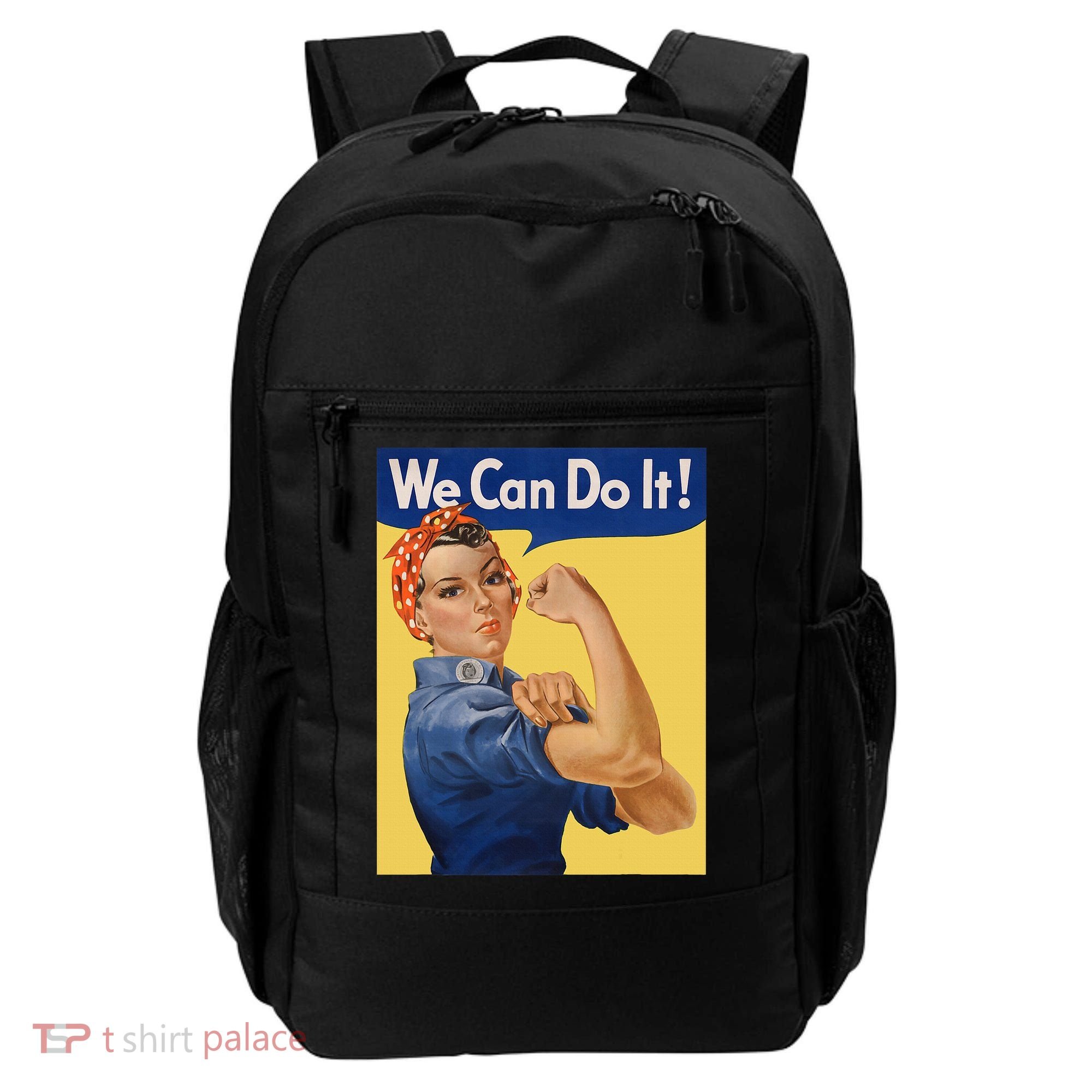 We Can Do It Rosie The Riveter Feminist Wwii Rosey Rosy Backpack