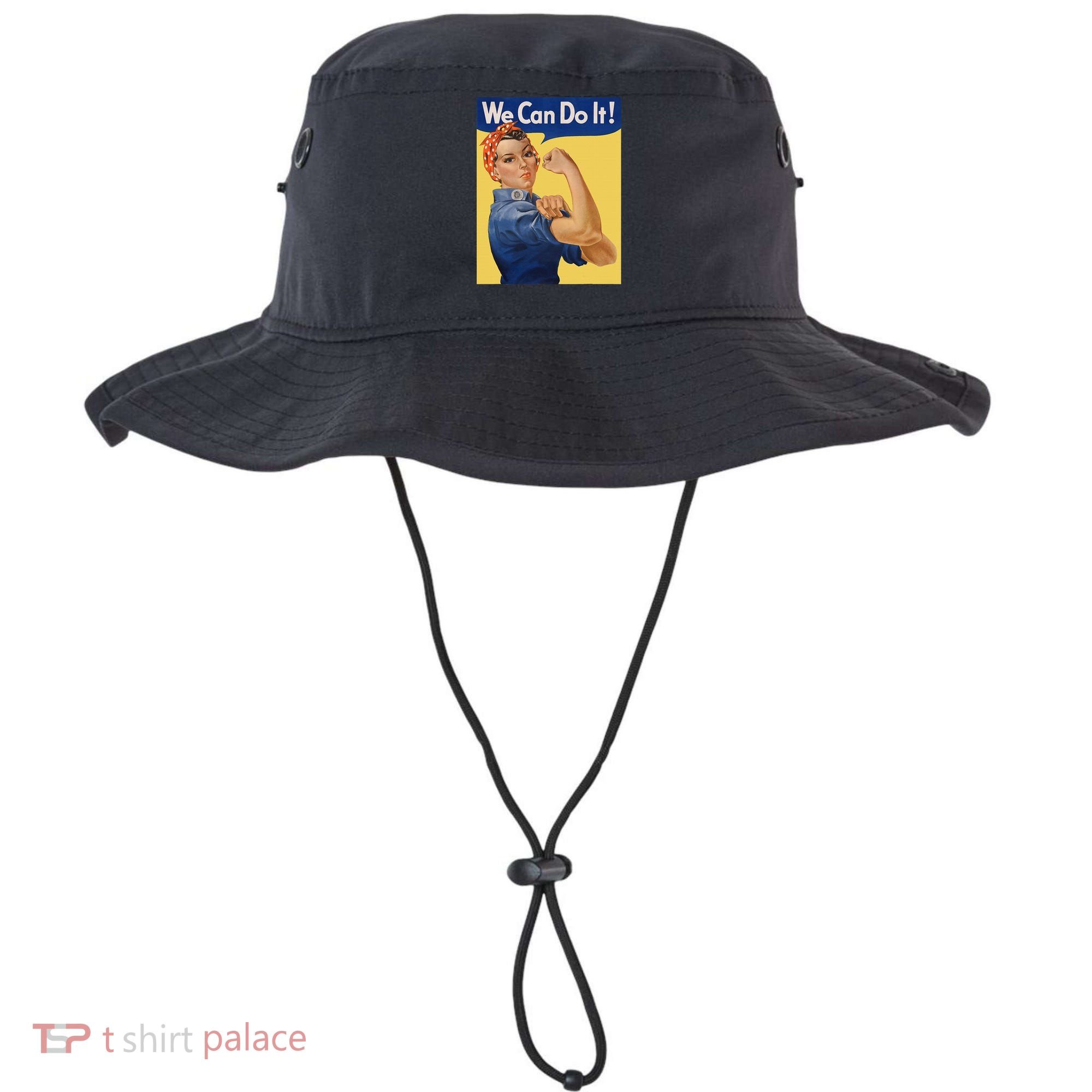 We Can Do It Rosie The Riveter Feminist Wwii Rosey Rosy Bucket Hat