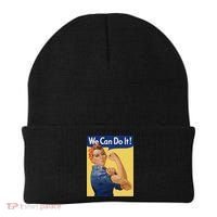 We Can Do It Rosie The Riveter Feminist Wwii Rosey Rosy Beanie thumb 0