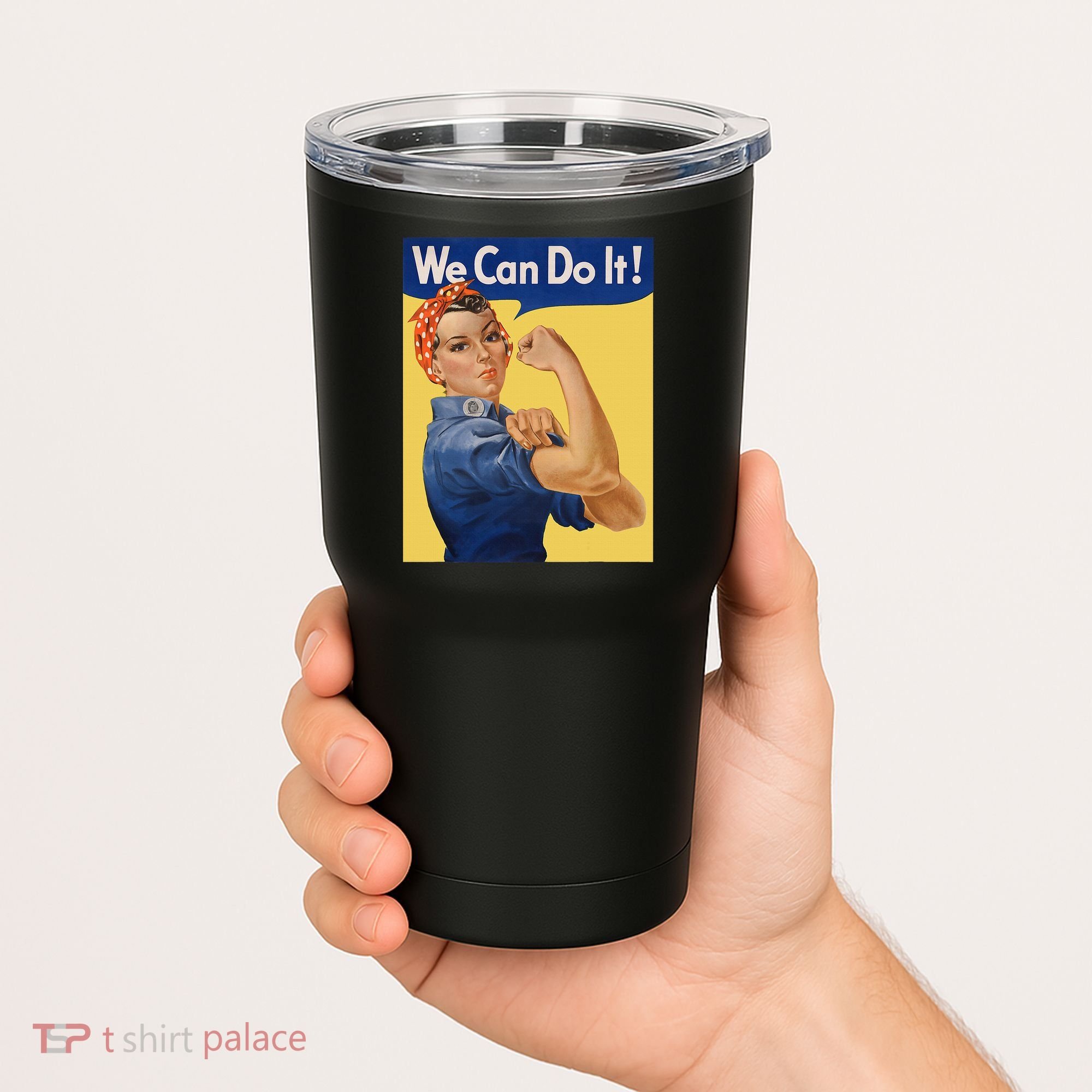 We Can Do It Rosie The Riveter Feminist Wwii Rosey Rosy Tumbler