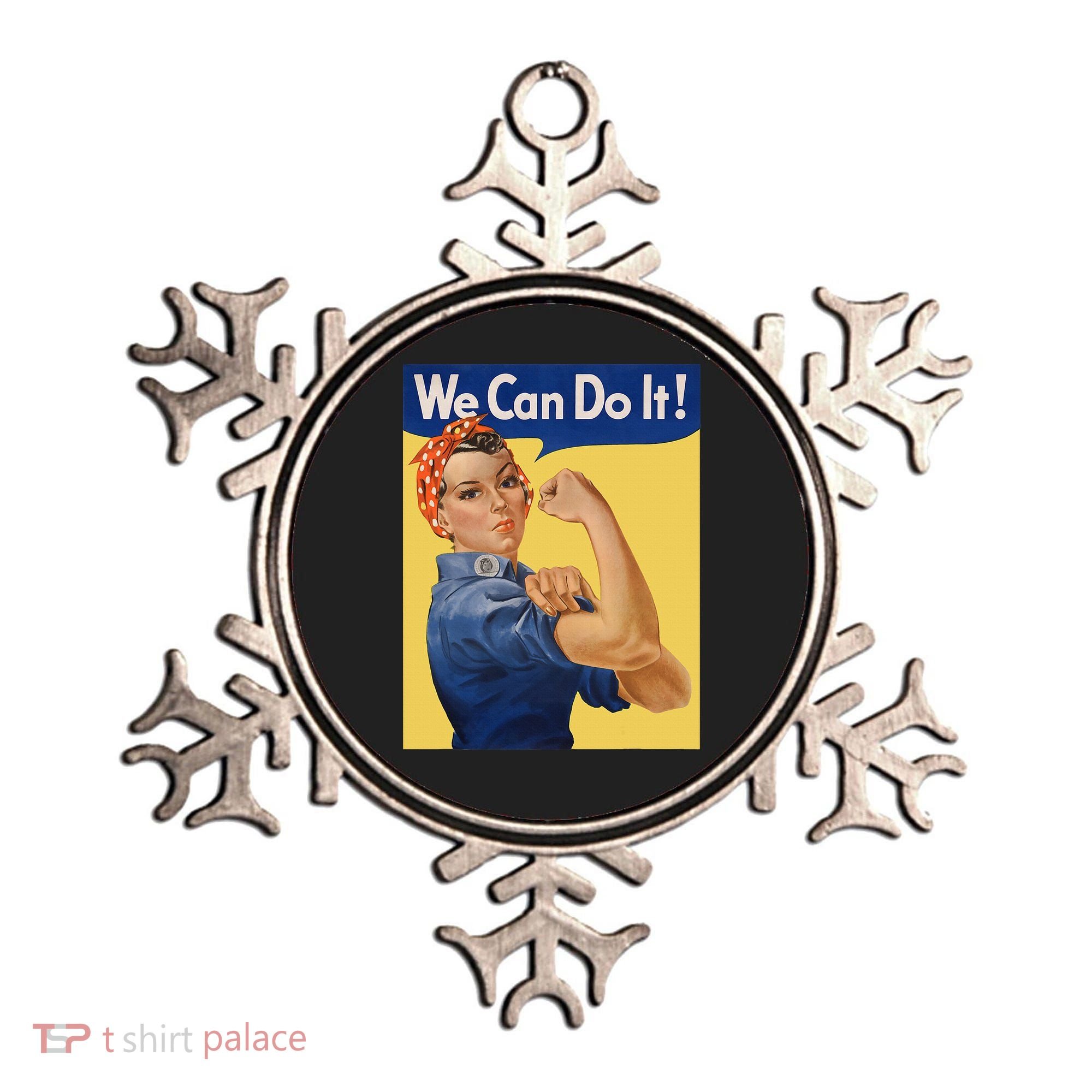 We Can Do It Rosie The Riveter Feminist Wwii Rosey Rosy Ornament