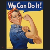 We Can Do It Rosie The Riveter Feminist Wwii Rosey Rosy Hat thumb 2