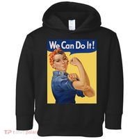We Can Do It Rosie The Riveter Feminist Wwii Rosey Rosy Toddler Hoodie thumb 0