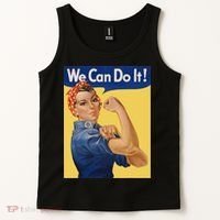 We Can Do It Rosie The Riveter Feminist Wwii Rosey Rosy Tank Top thumb 2