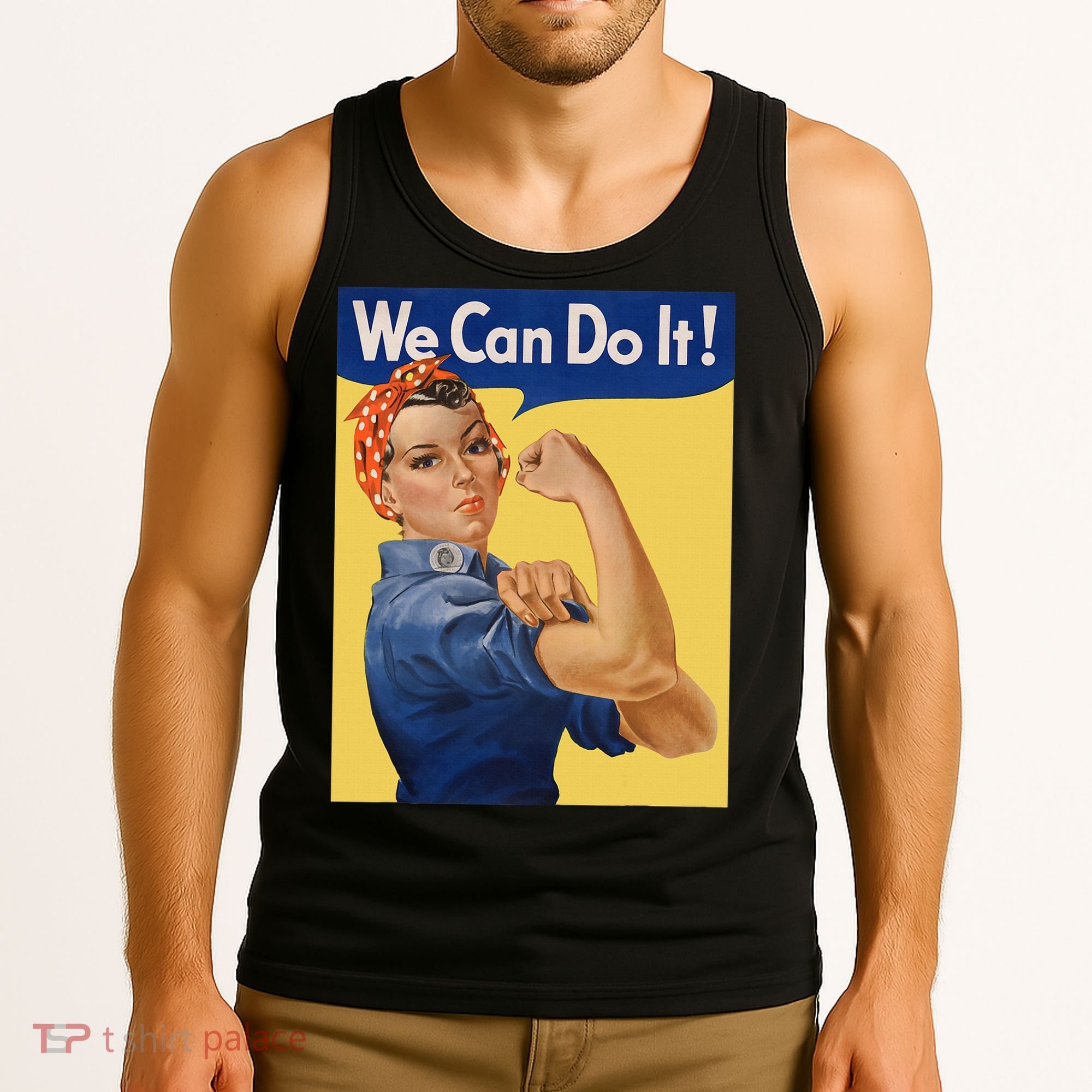 We Can Do It Rosie The Riveter Feminist Wwii Rosey Rosy Tank Top