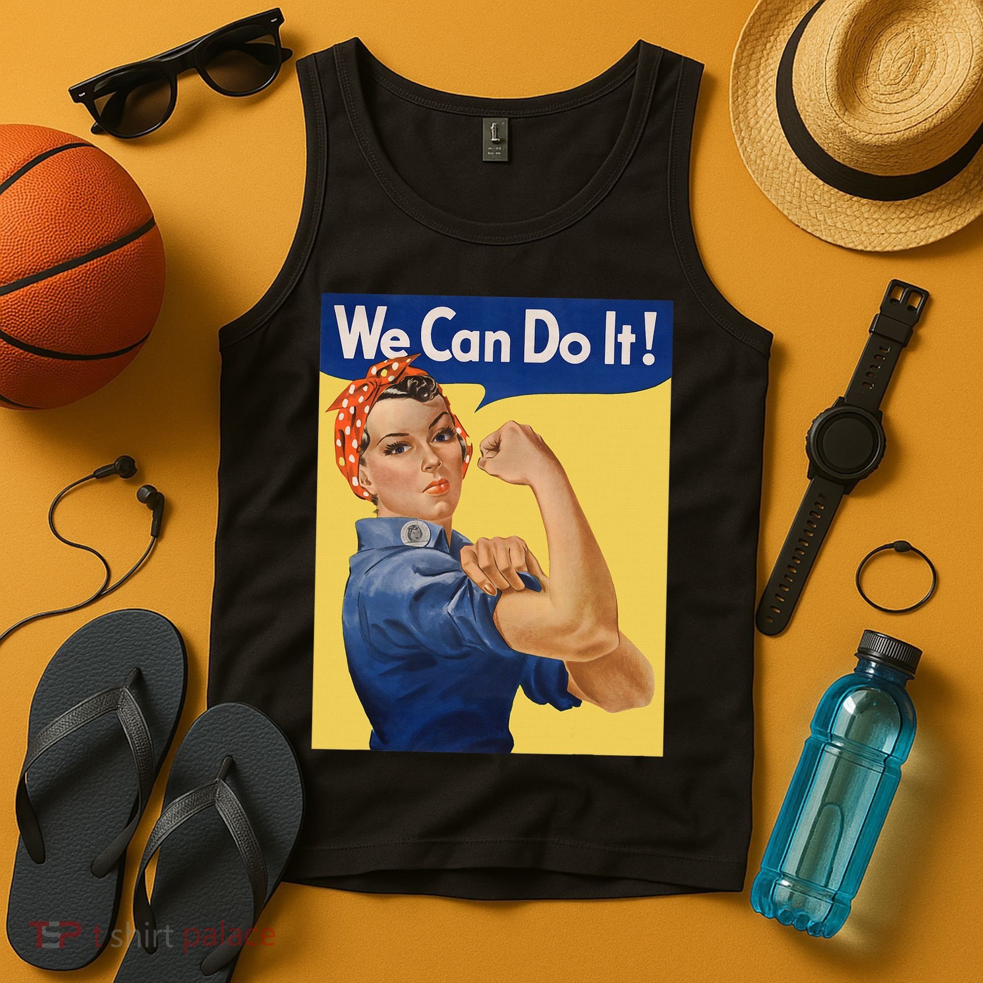 We Can Do It Rosie The Riveter Feminist Wwii Rosey Rosy Tank Top