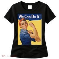 We Can Do It Rosie The Riveter Feminist Wwii Rosey Rosy Women's T-Shirt thumb 0