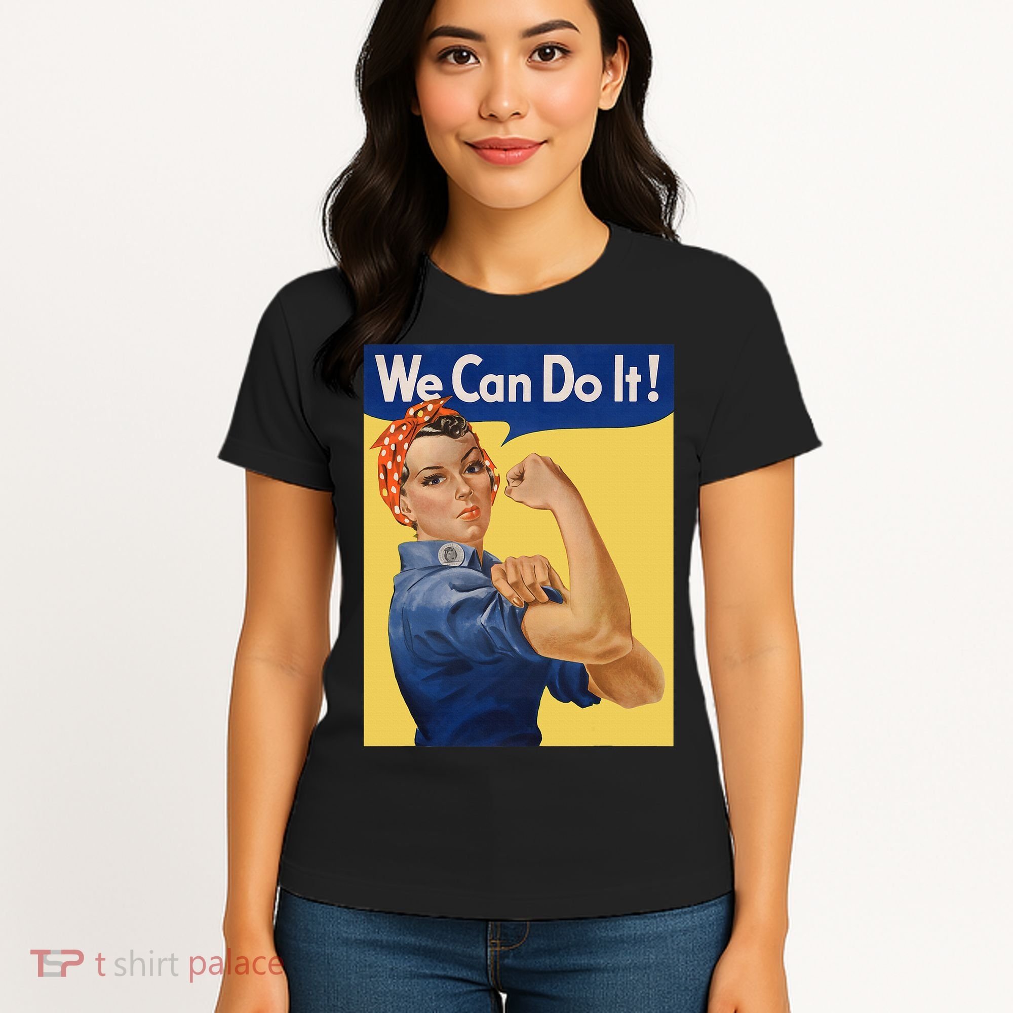 We Can Do It Rosie The Riveter Feminist Wwii Rosey Rosy Women's T-Shirt