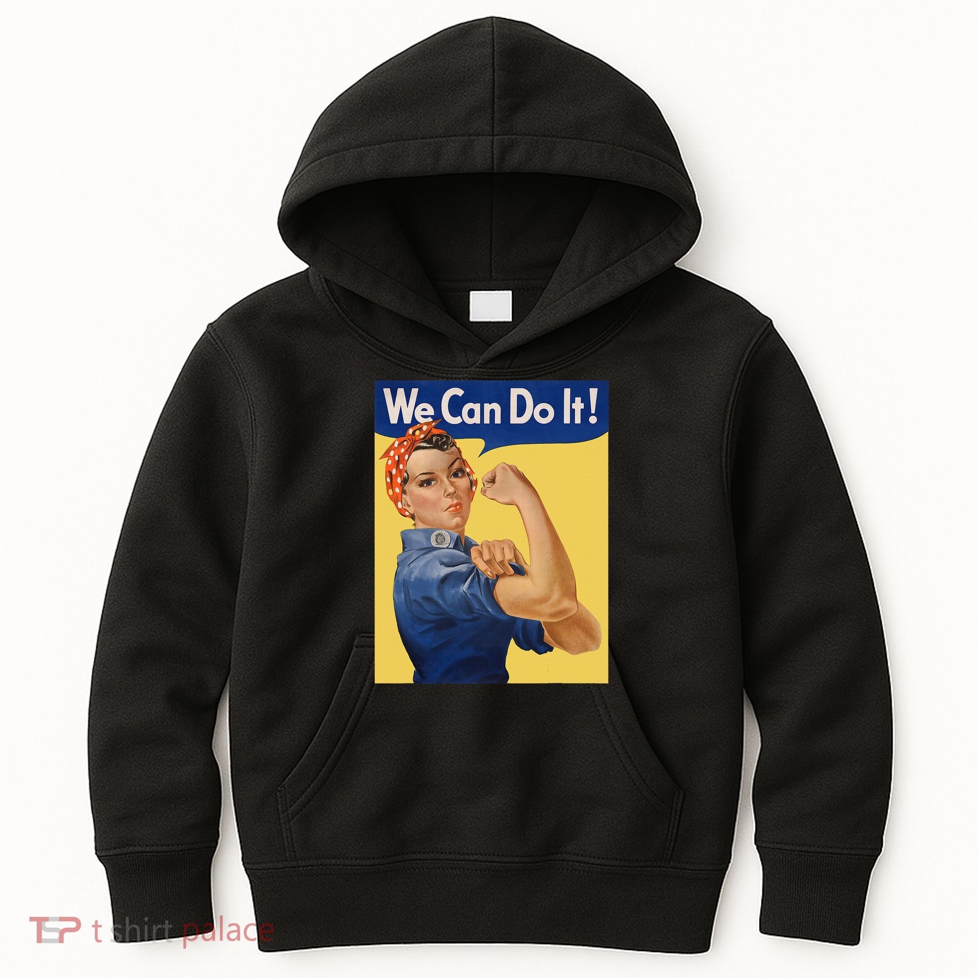 We Can Do It Rosie The Riveter Feminist Wwii Rosey Rosy Kids Hoodie