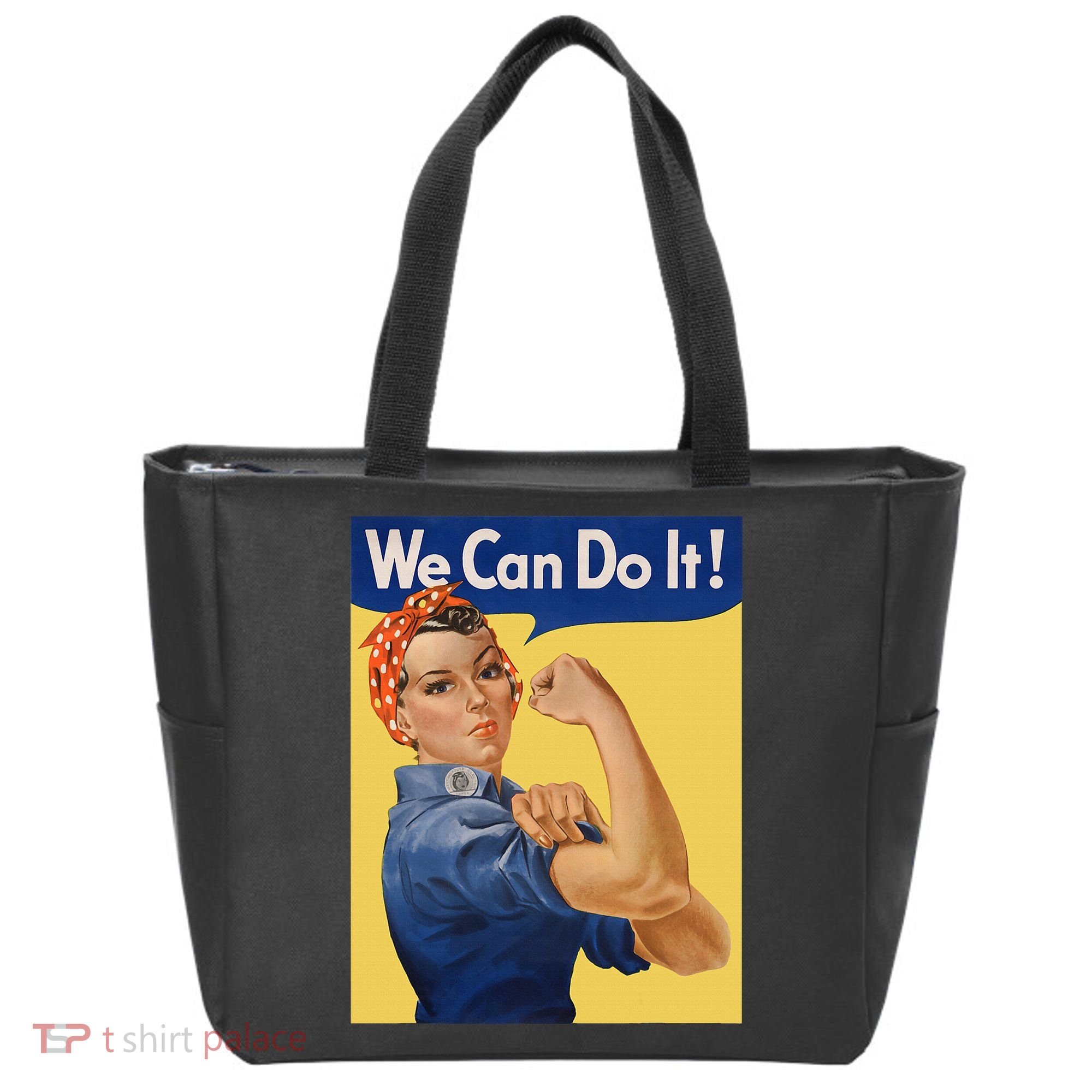 We Can Do It Rosie The Riveter Feminist Wwii Rosey Rosy Tote Bag