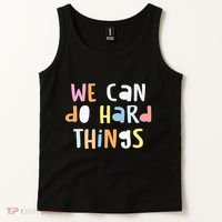 We Can Do Hard Things Teacher Back To School Tank Top thumb 2
