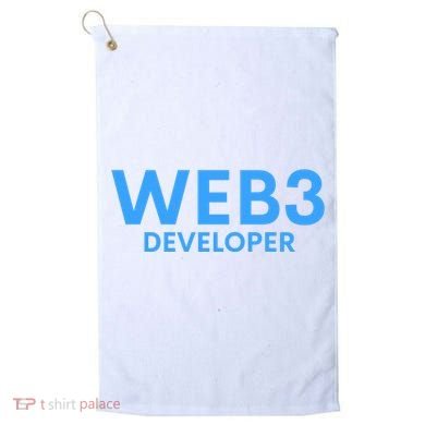 WEB3 Crypto Developer NFT Internet3.0 DeFi Metaverse Web3.0 Golf Towel