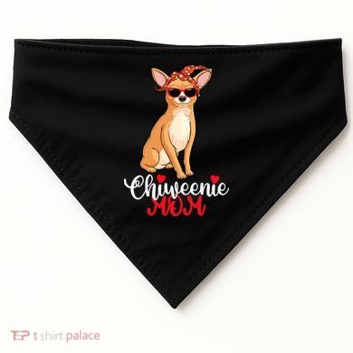 Wo Chiweenie Dog Chiweenie Mom USA-Made Doggie Bandana