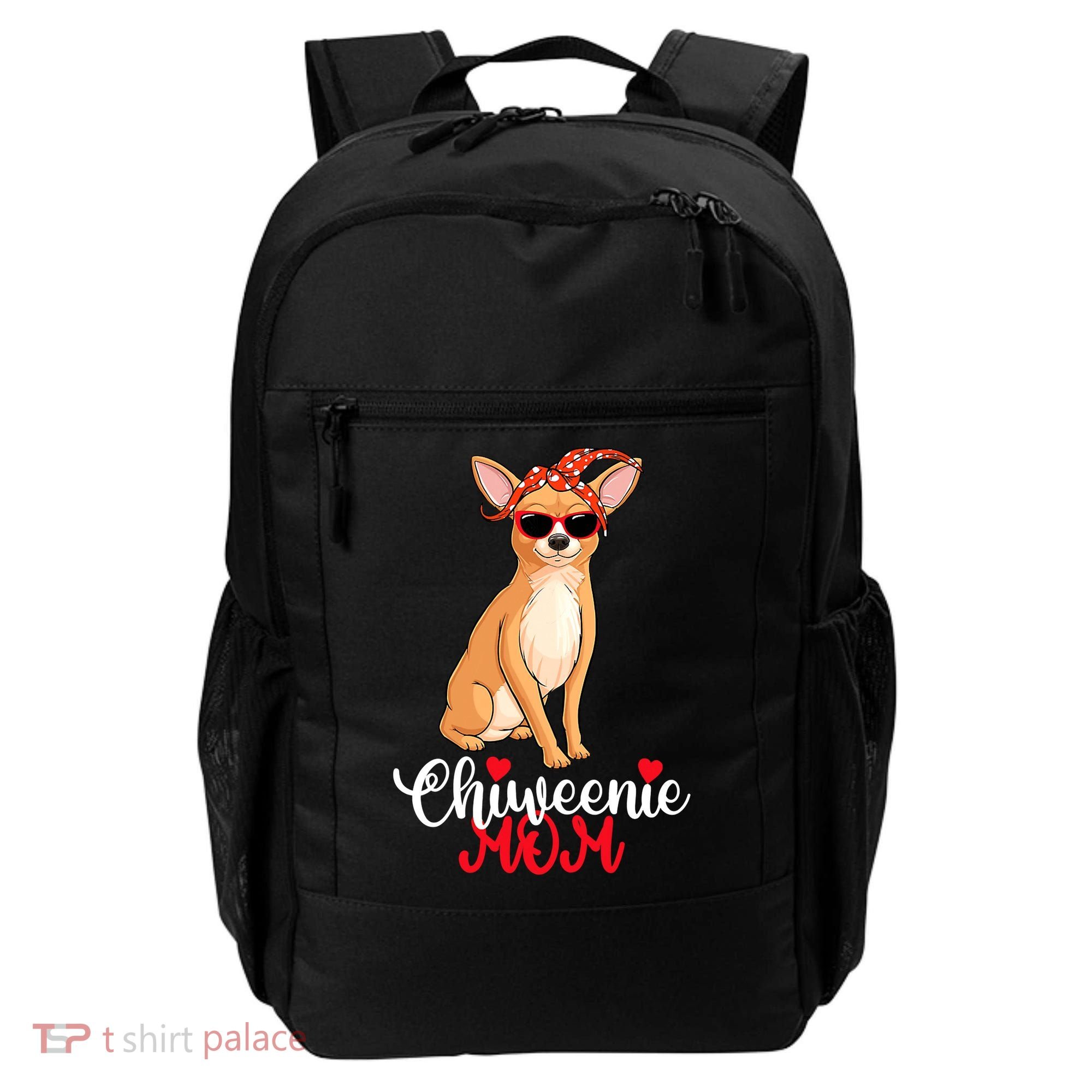 Wo Chiweenie Dog Chiweenie Mom Backpack