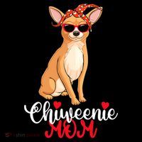 Wo Chiweenie Dog Chiweenie Mom Tank Top thumb 6