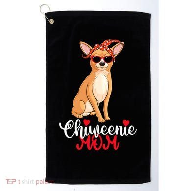 Wo Chiweenie Dog Chiweenie Mom Golf Towel