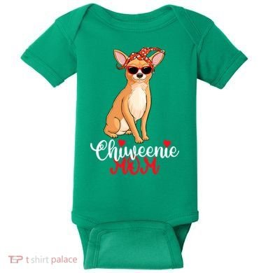 Wo Chiweenie Dog Chiweenie Mom Baby Bodysuit