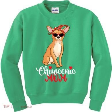 Wo Chiweenie Dog Chiweenie Mom Kids Sweatshirt