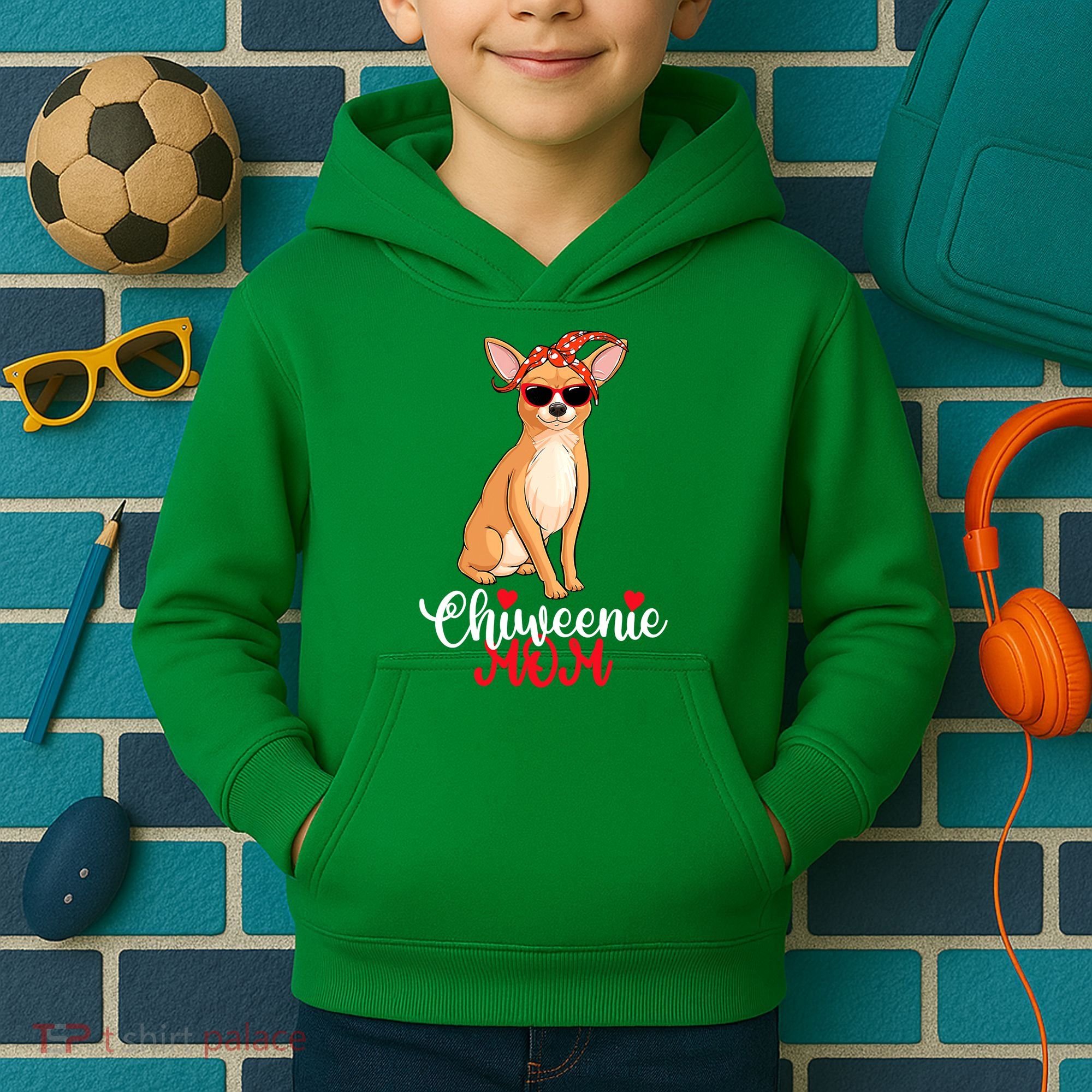Wo Chiweenie Dog Chiweenie Mom Kids Hoodie
