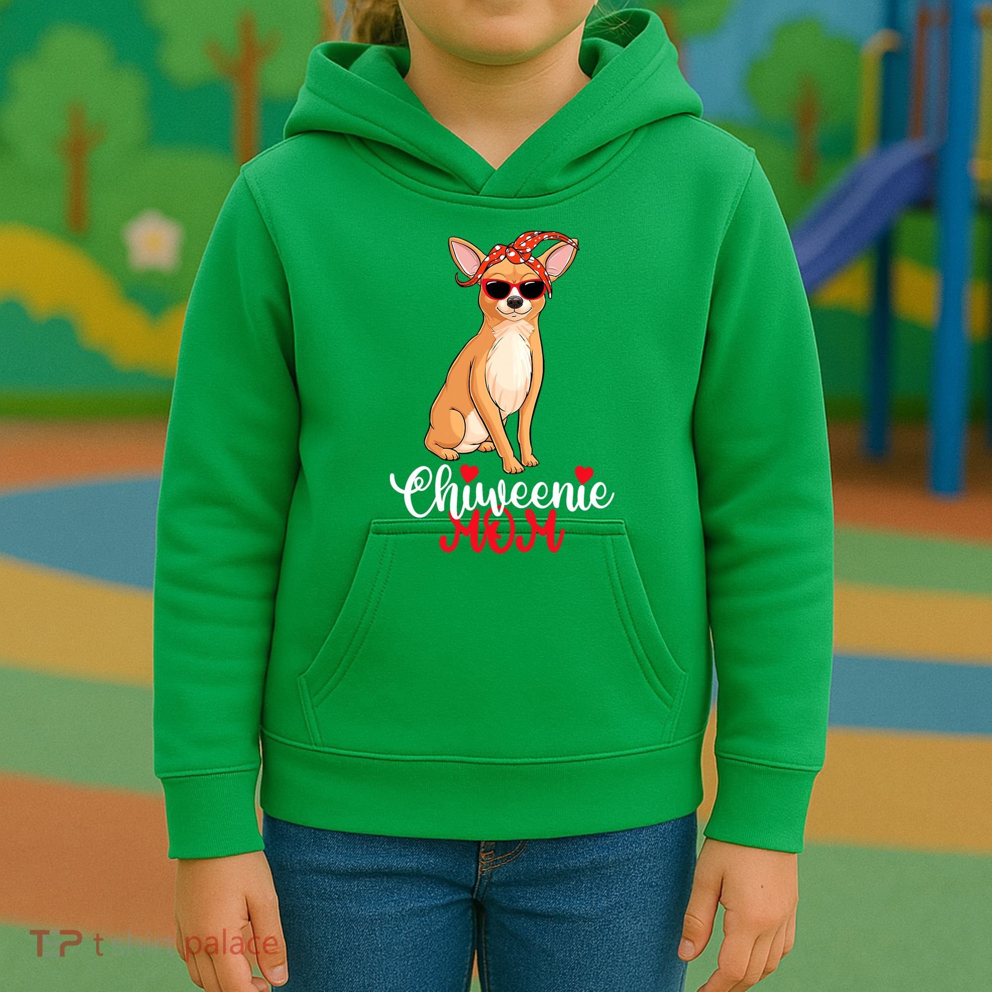 Wo Chiweenie Dog Chiweenie Mom Kids Hoodie