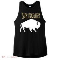 We Comin Deion Sanders Buffaloes Coach Prime Ladies PosiCharge Tri-Blend Wicking Tank thumb 0