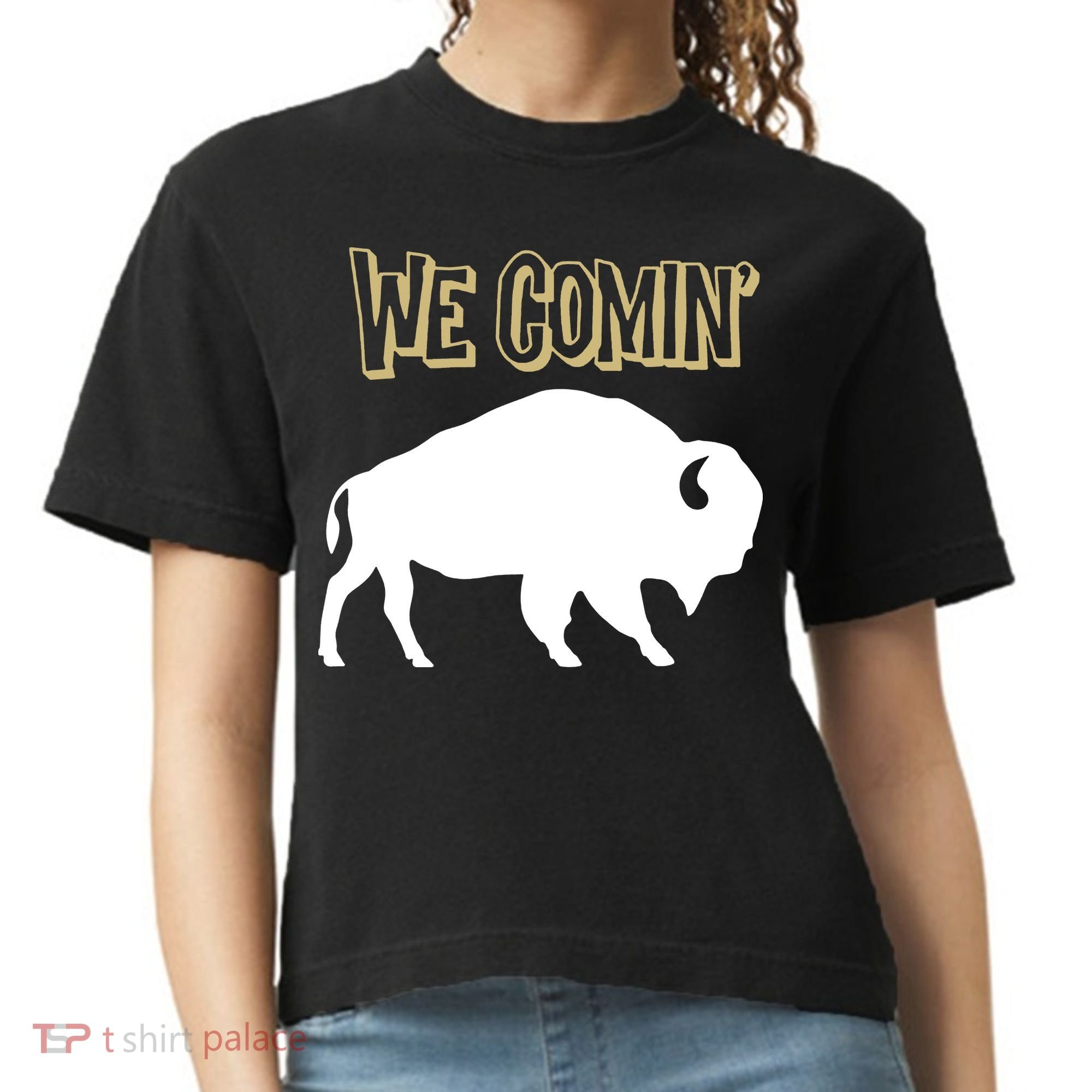 We Comin Deion Sanders Buffaloes Coach Prime Comfort Colors Boxy T-Shirt