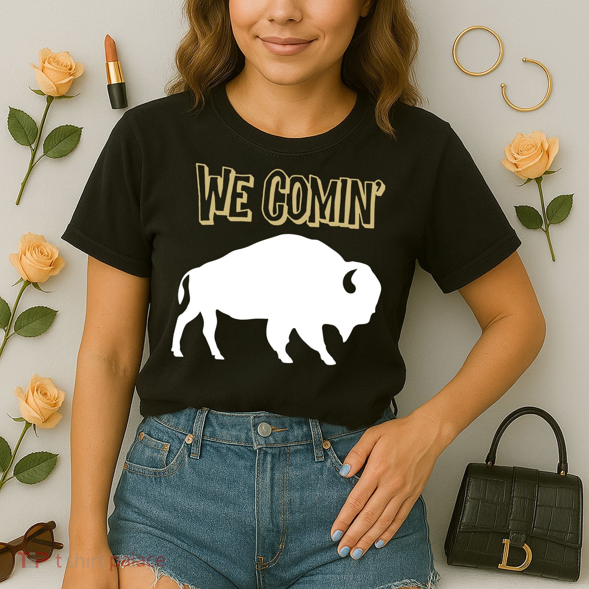 We Comin Deion Sanders Buffaloes Coach Prime Comfort Colors Boxy T-Shirt