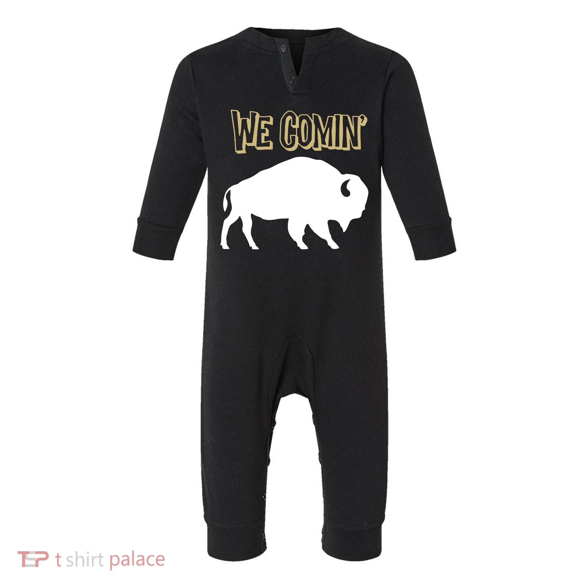 We Comin Deion Sanders Buffaloes Coach Prime Infant Fleece One Piece