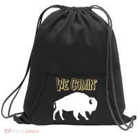 We Comin Deion Sanders Buffaloes Coach Prime Sweatshirt Cinch Pack Bag thumb 0
