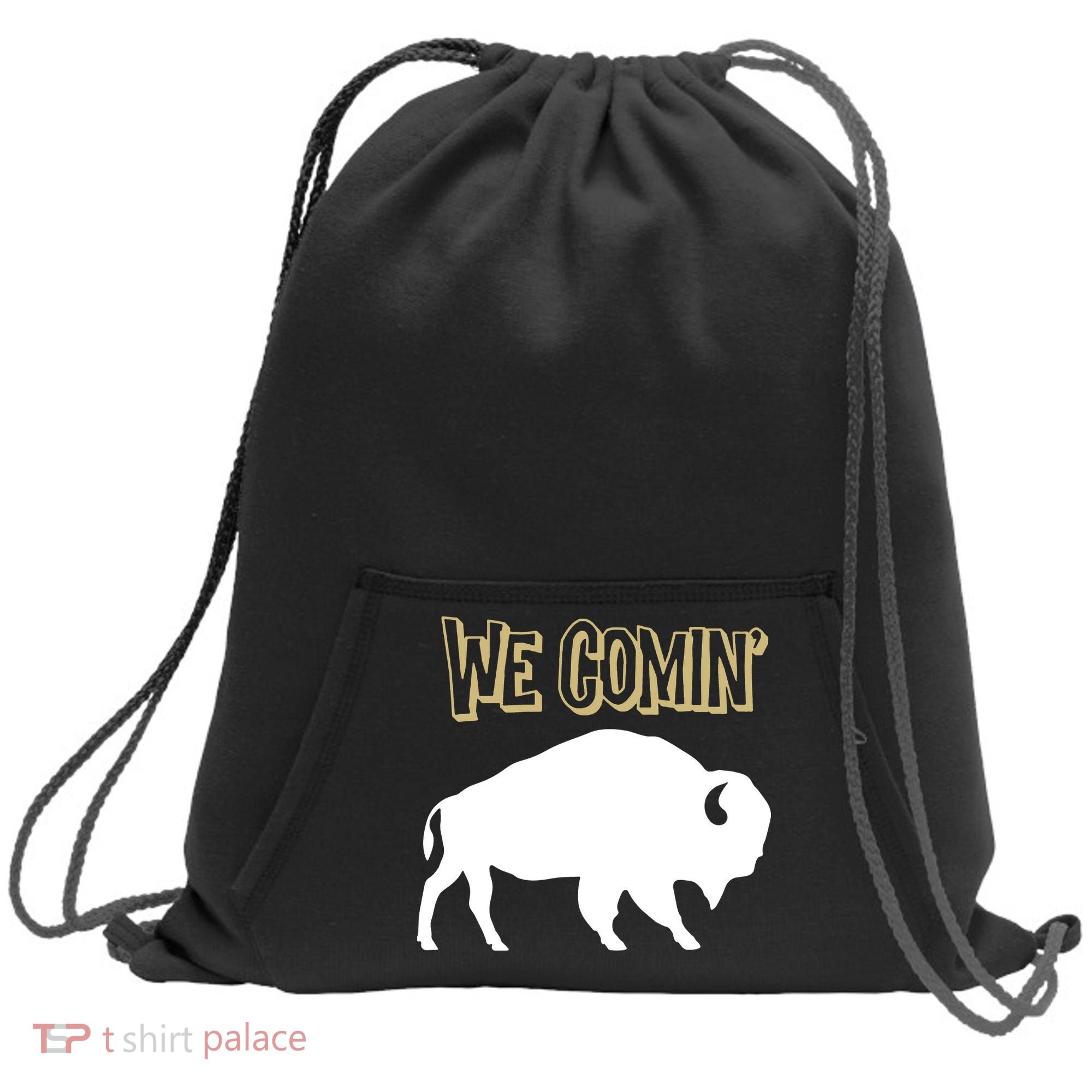 We Comin Deion Sanders Buffaloes Coach Prime Sweatshirt Cinch Pack Bag