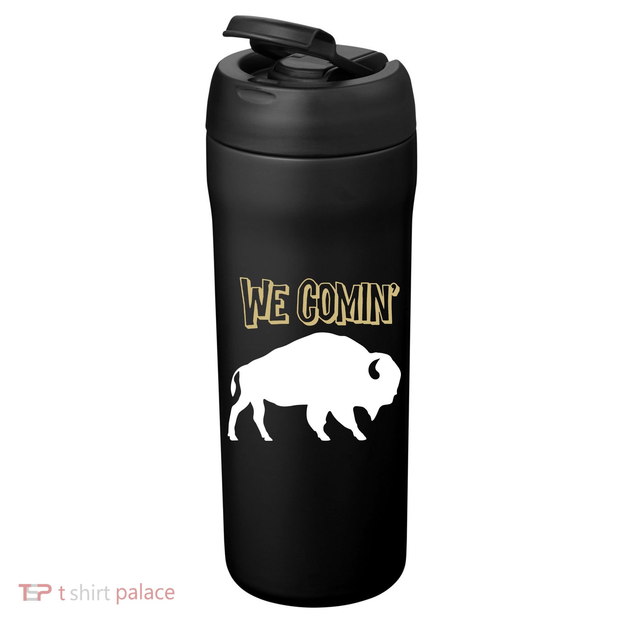 We Comin Deion Sanders Buffaloes Coach Prime 24oz Duet Stainless Steel Tumbler
