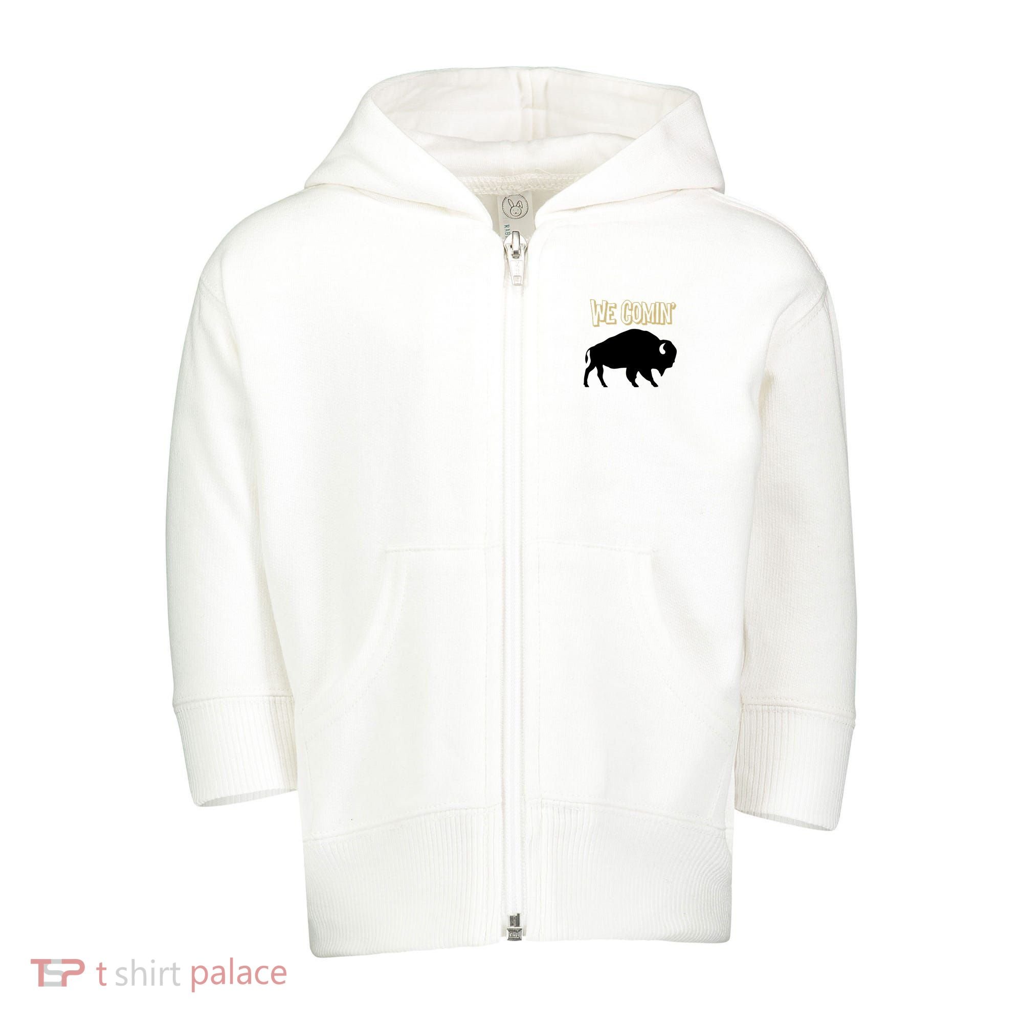 We Comin Deion Sanders Buffaloes Coach Prime Toddler Zip Fleece Hoodie
