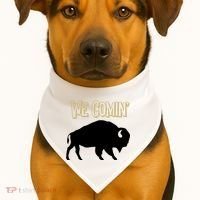 We Comin Deion Sanders Buffaloes Coach Prime USA-Made Doggie Bandana thumb 1
