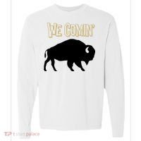 We Comin Deion Sanders Buffaloes Coach Prime Comfort Colors Heavyweight Long Sleeve T-Shirt thumb 0