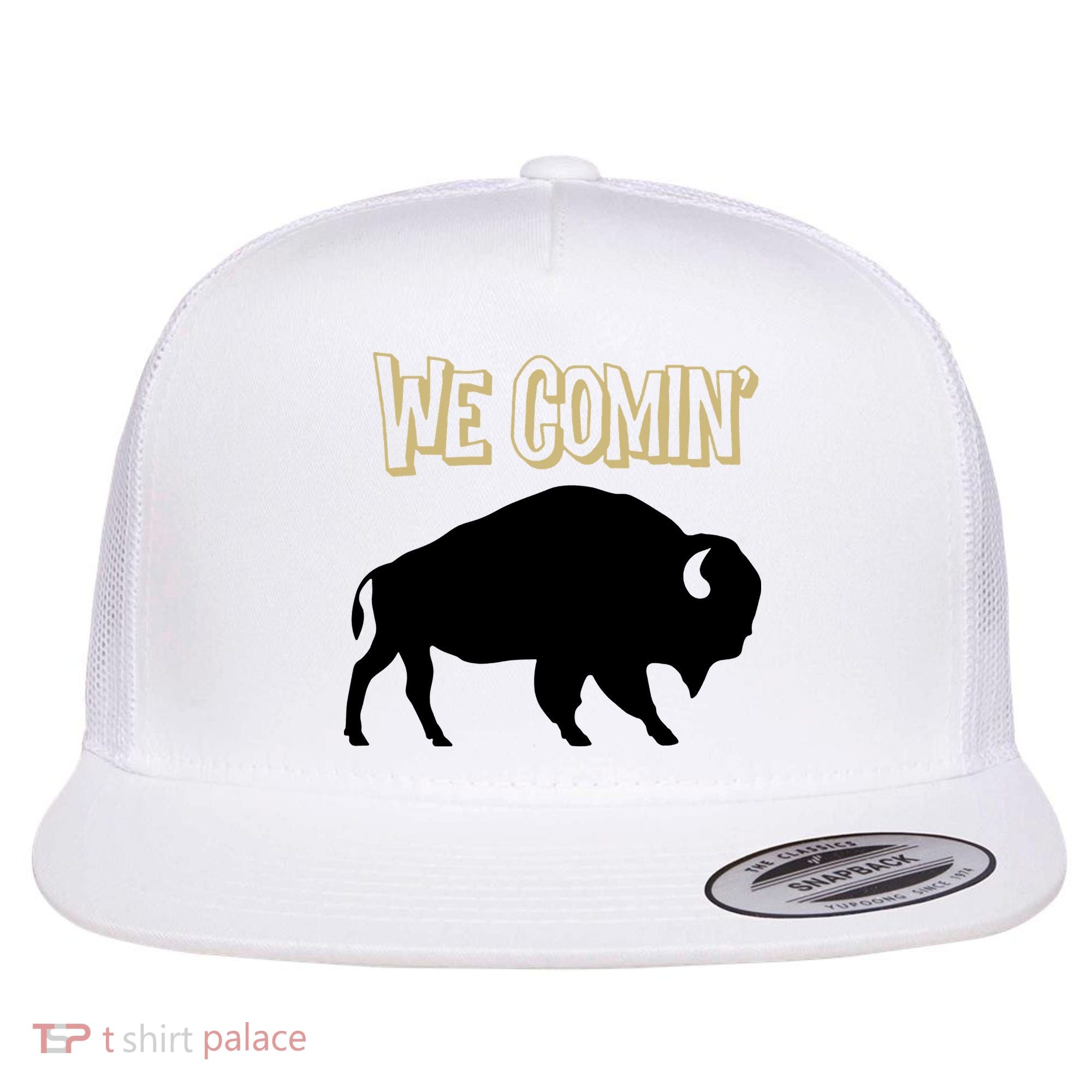 We Comin Deion Sanders Buffaloes Coach Prime Flat Bill Trucker Hat