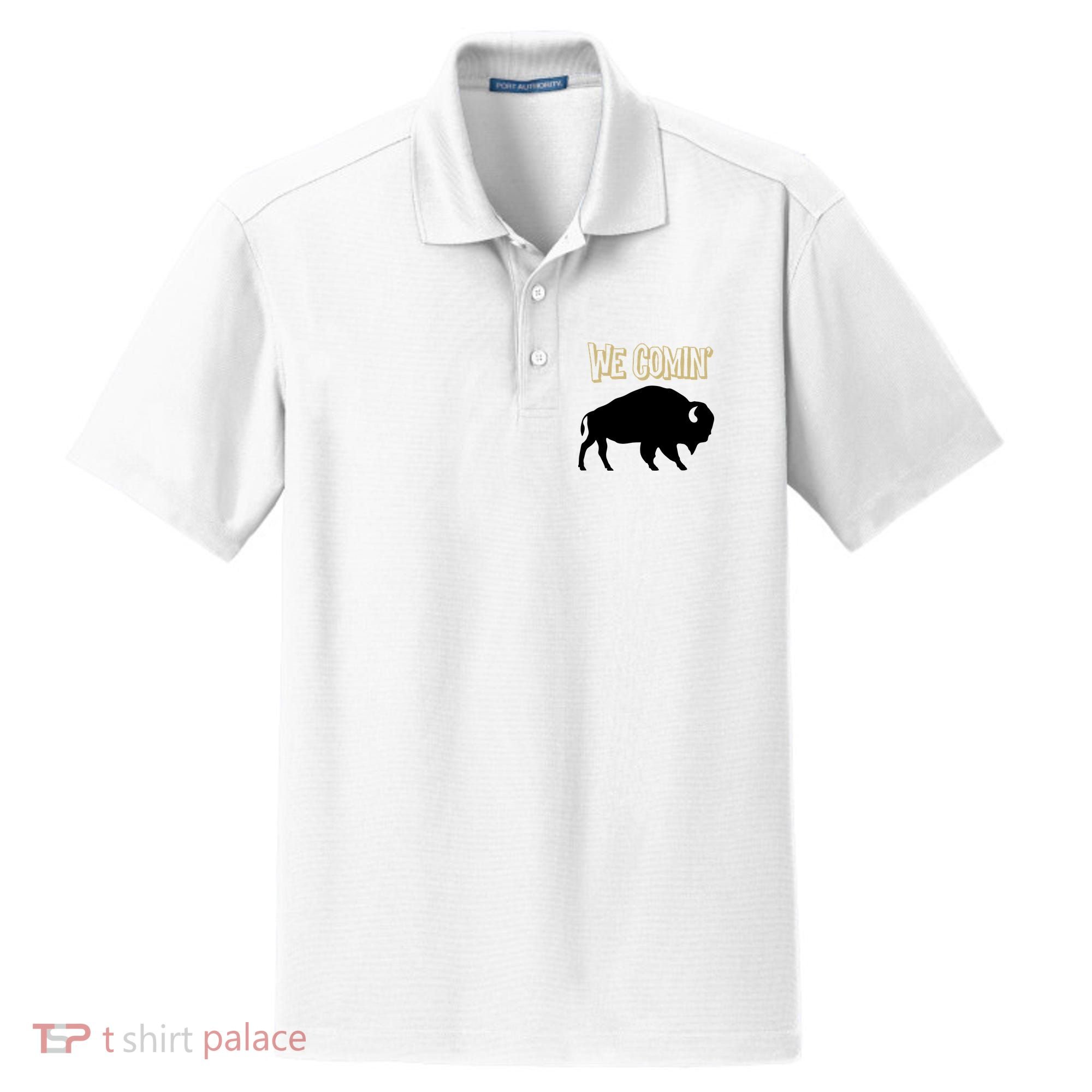 We Comin Deion Sanders Buffaloes Coach Prime Dry Zone Grid Polo