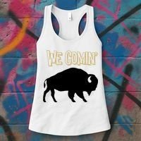 We Comin Deion Sanders Buffaloes Coach Prime Women's Tank Top thumb 3