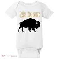 We Comin Deion Sanders Buffaloes Coach Prime Baby Bodysuit thumb 0