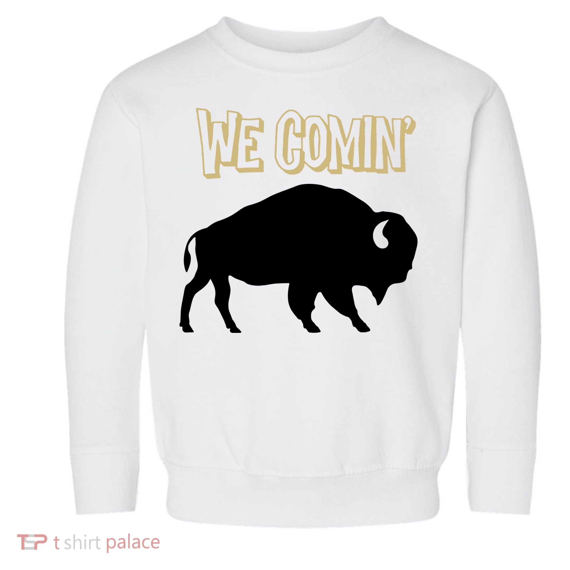 We Comin Deion Sanders Buffaloes Coach Prime Toddler Sweatshirt