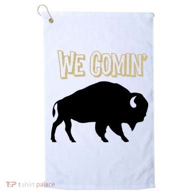 We Comin Deion Sanders Buffaloes Coach Prime Golf Towel