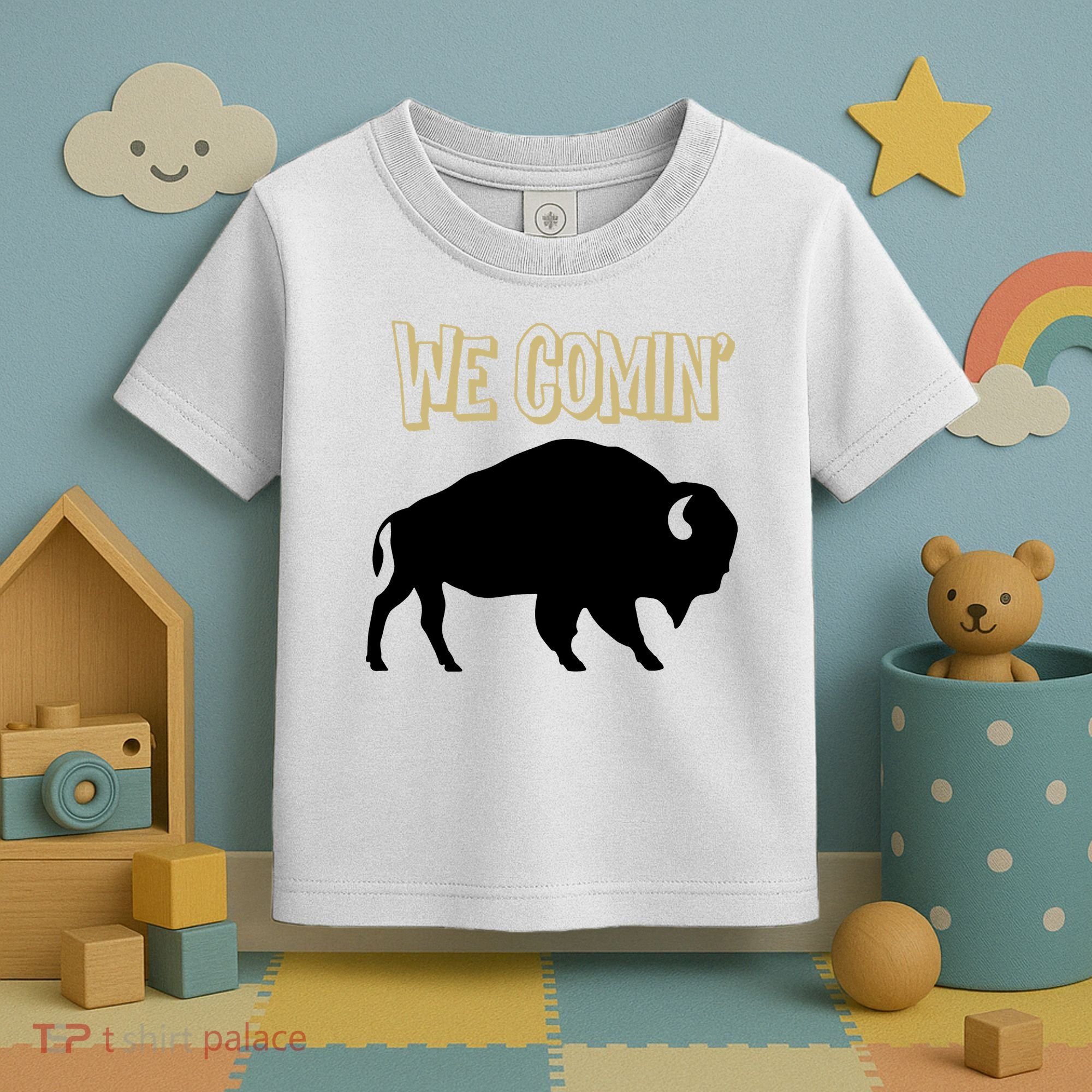We Comin Deion Sanders Buffaloes Coach Prime Toddler T-Shirt