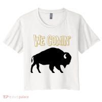 We Comin Deion Sanders Buffaloes Coach Prime Women's Crop Top Tee thumb 0