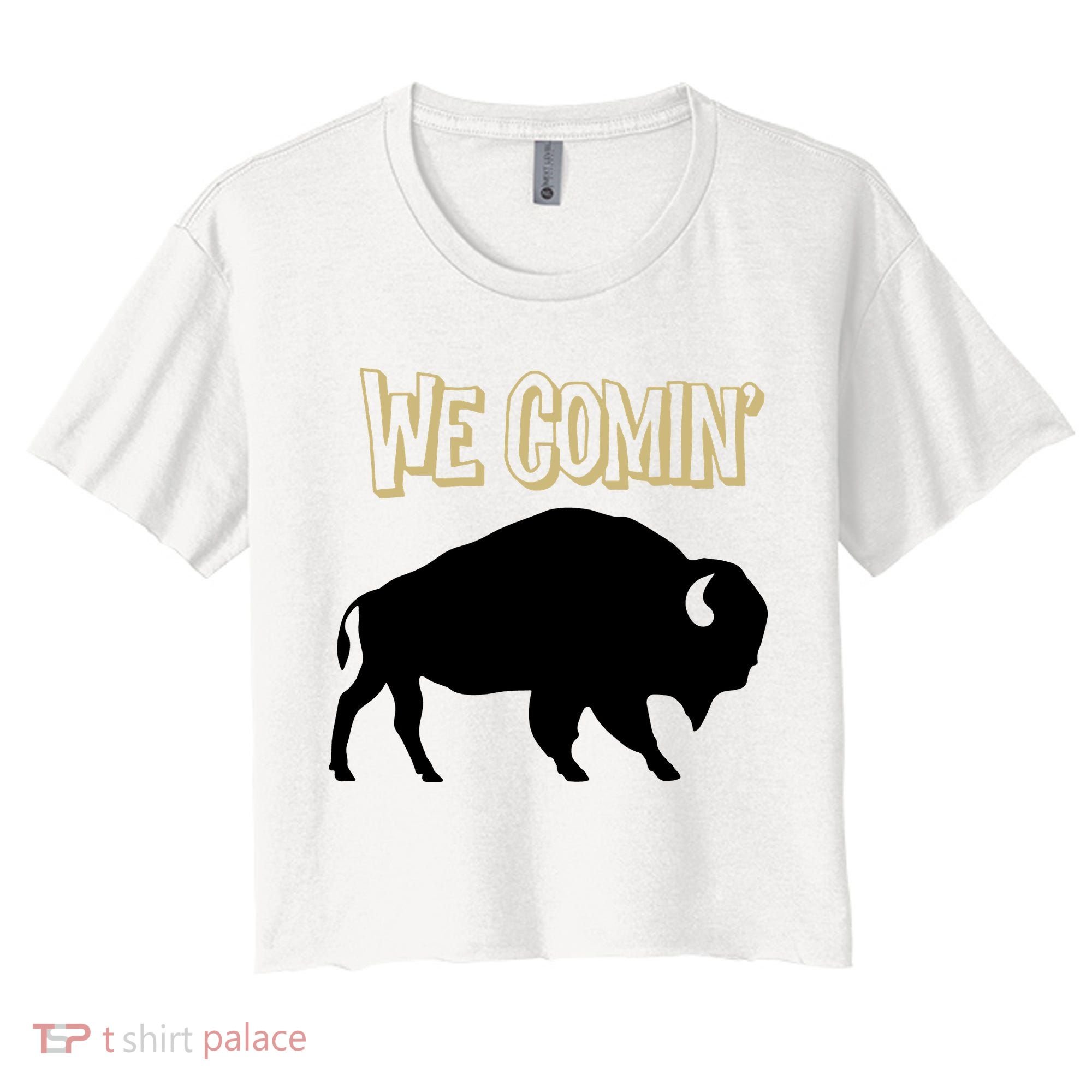 We Comin Deion Sanders Buffaloes Coach Prime Women's Crop Top Tee