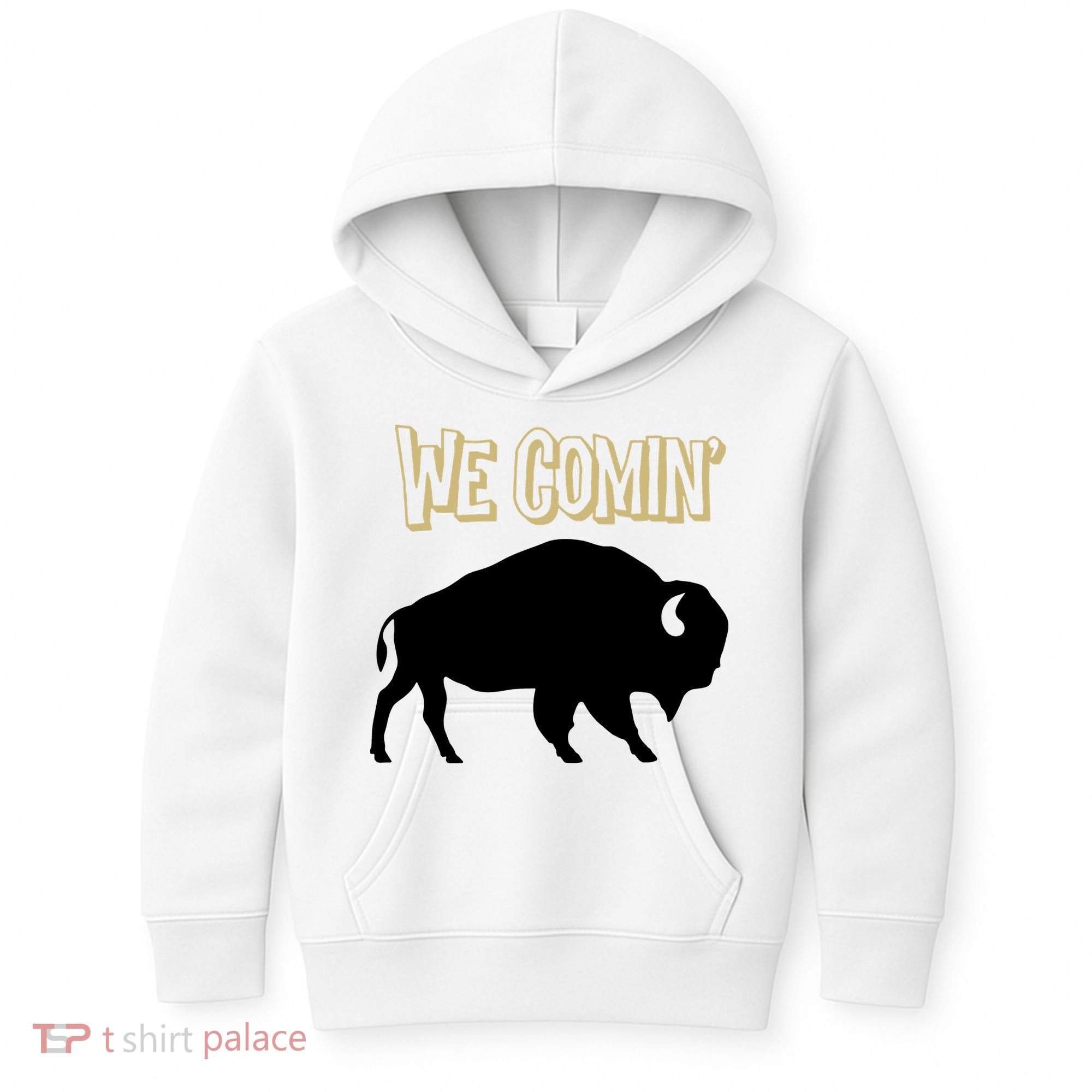 We Comin Deion Sanders Buffaloes Coach Prime Kids Hoodie