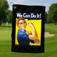 We Can Do It! Golf Towel thumb 1