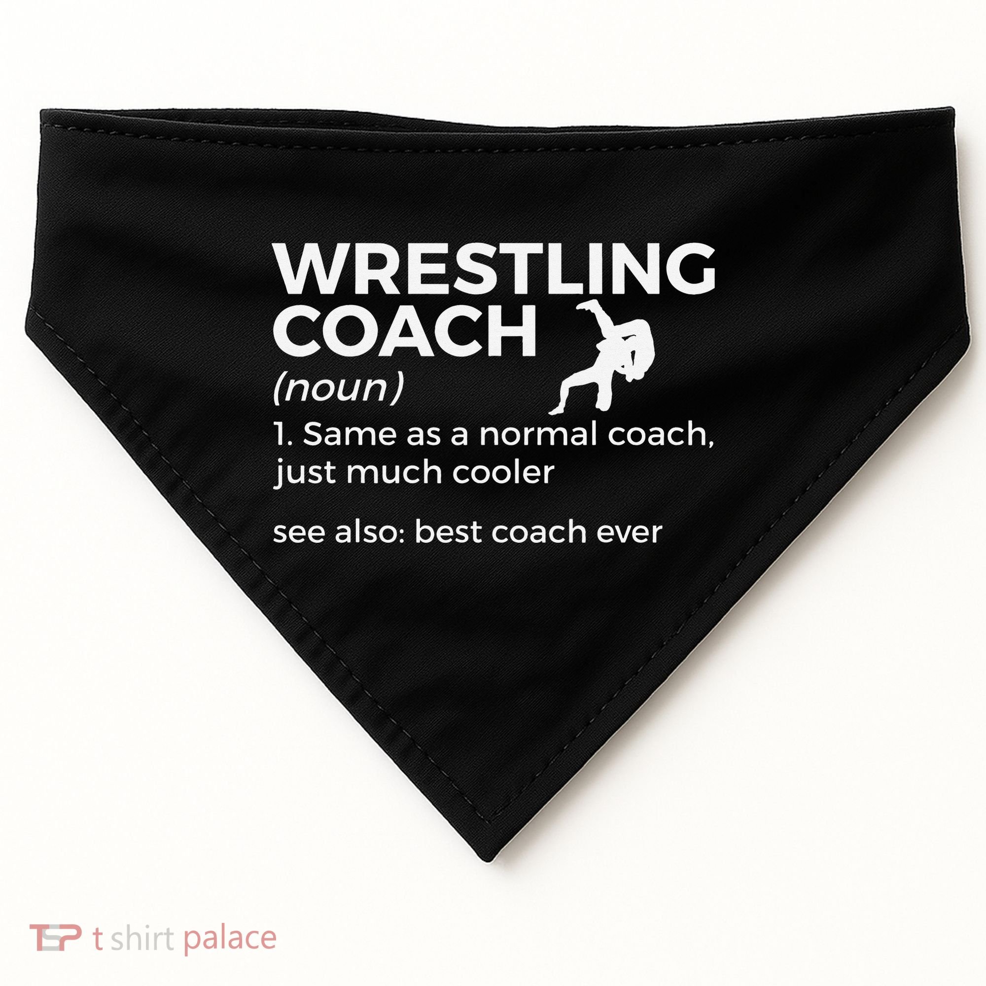 Wrestling Coach Definition Best Coach Ever  USA-Made Doggie Bandana