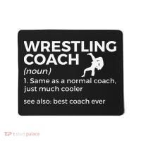 Wrestling Coach Definition Best Coach Ever  Mousepad thumb 0