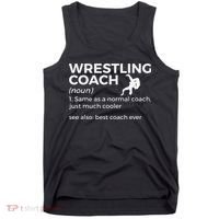 Wrestling Coach Definition Best Coach Ever  Tank Top thumb 0