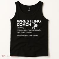 Wrestling Coach Definition Best Coach Ever  Tank Top thumb 2