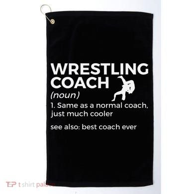 Wrestling Coach Definition Best Coach Ever  Golf Towel